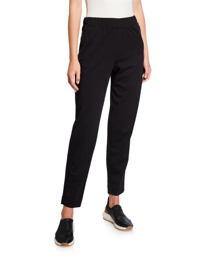 Cotton/nylon Jersey Pull-on Pants