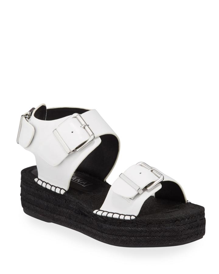 Travis Platform Two-tone Espadrilles