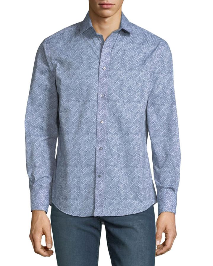 Men's Woven C3 Tech Printed Button-down