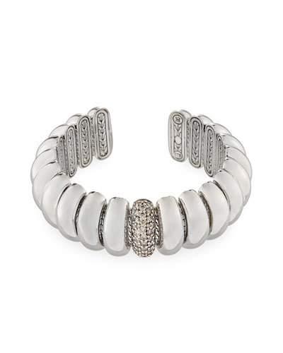 Bedeg Medium Flex Cuff W/ Pave Diamonds