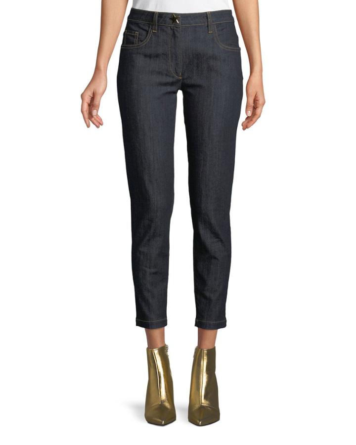 Skinny-leg Crop Ankle Jeans