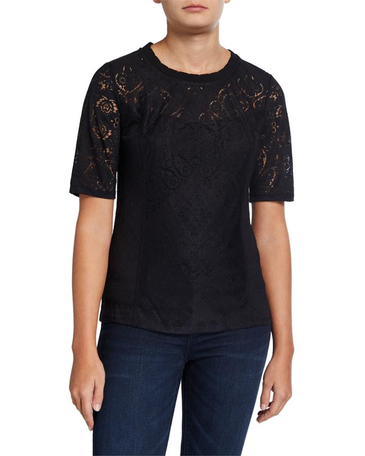 Bandana Burnout Short-sleeve Top