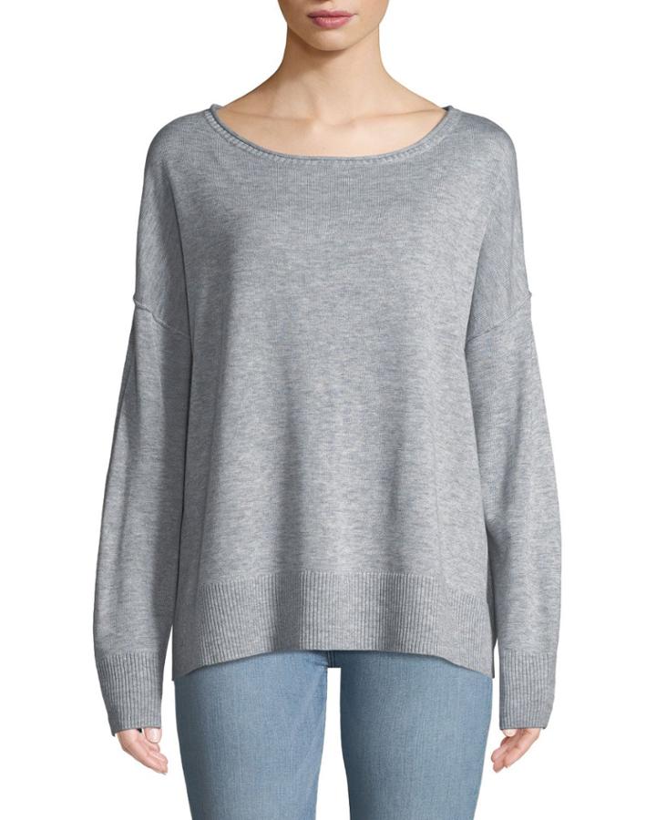Drop-shoulder Pullover