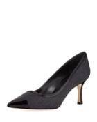 Bottera Flannel & Patent Pumps