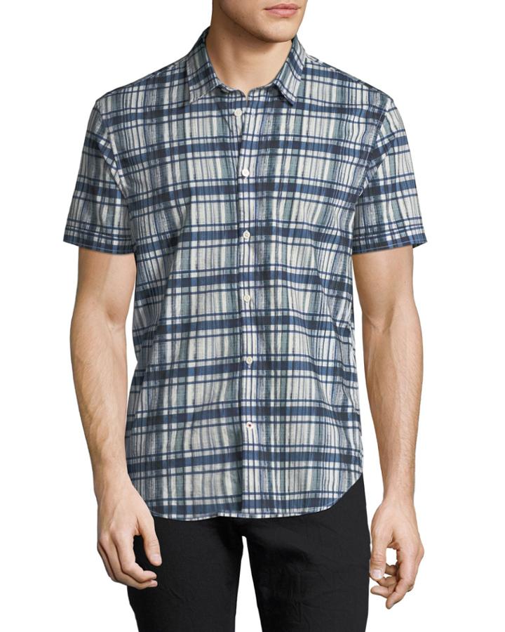 Men's Plaid Short-sleeve