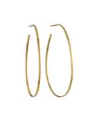 Tear Hoop Earrings In 14k Yellow Gold