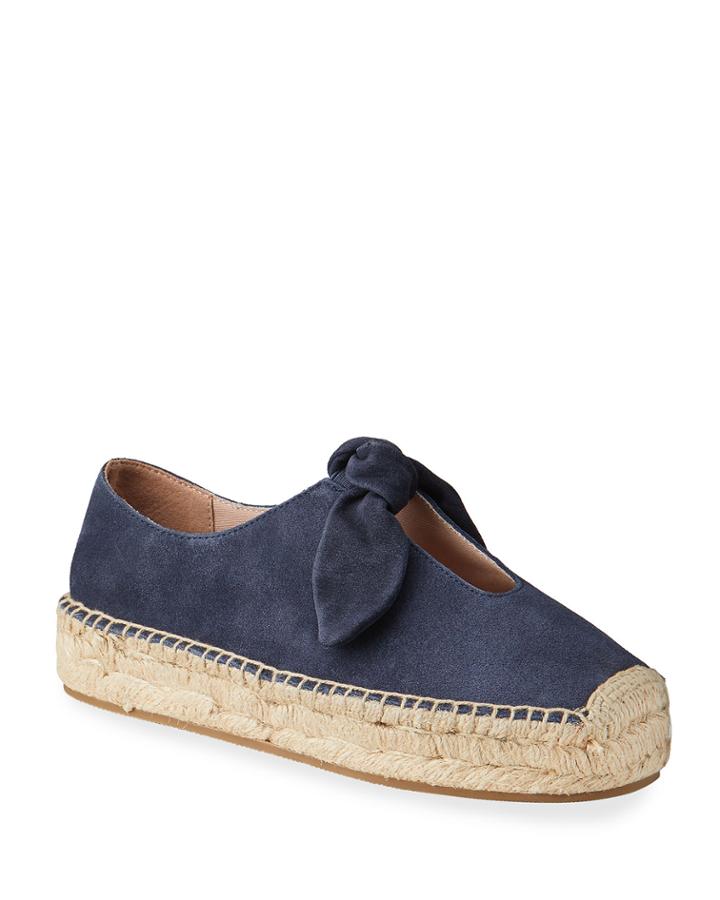 Viola Suede Flat Espadrilles