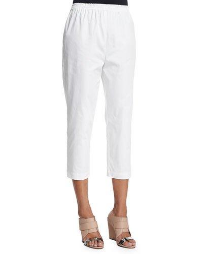 Cropped Slim-leg Trousers