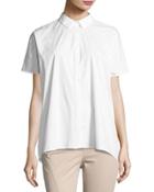 Ancona Short-sleeve Pleated-back