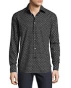 Men's Regular Fit Long-sleeve B Printed