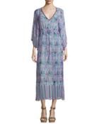 Jinerva Printed Silk Caftan,