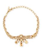 Crystal Golden Shadow Necklace
