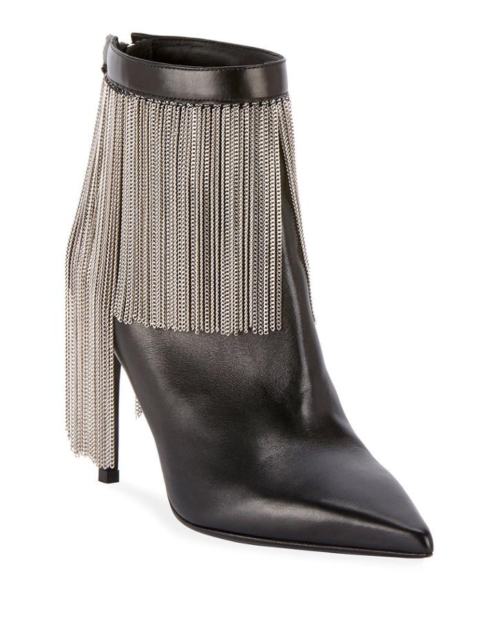 Mercy Chain-fringe Booties