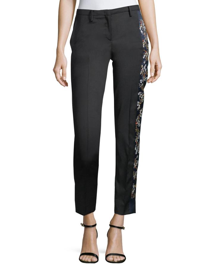 Brunilde Straight-leg Wool Pants W/