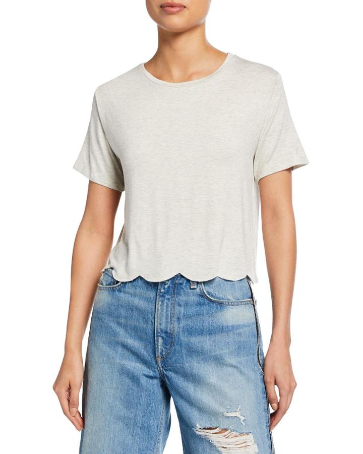 Scalloped Edge Tee