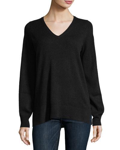 Cashmere Blouson-sleeve