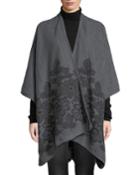 Floral Cold-weather Ruana