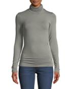 Amy Soft Touch Long-sleeve Turtleneck Top