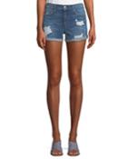 Phoebe Distressed Rolled Denim