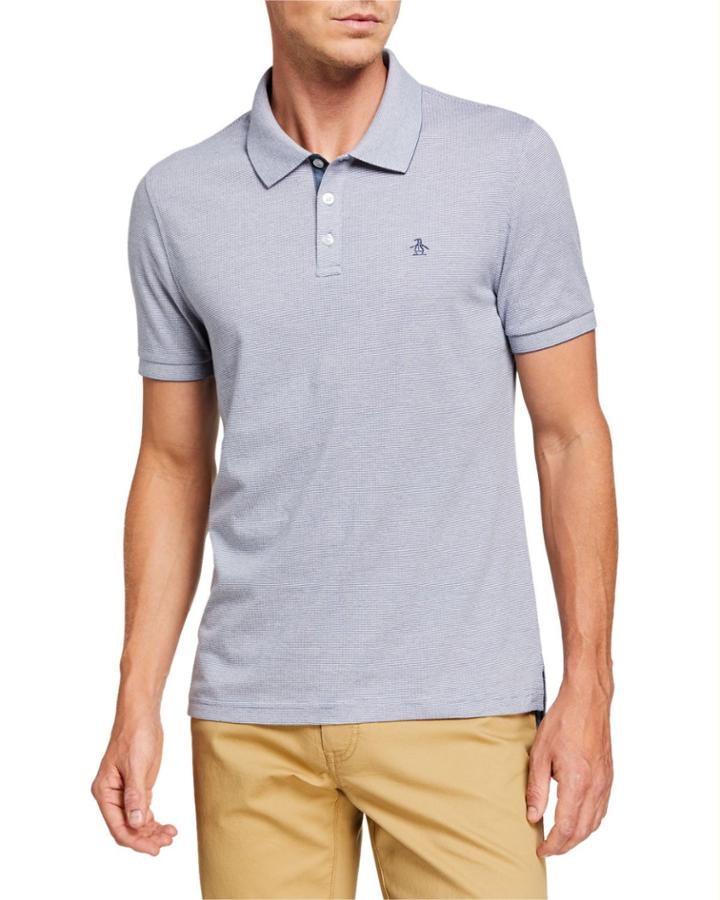 Men's Jacquard Cotton Polo