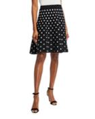 Flared Marine Dot Jacquard