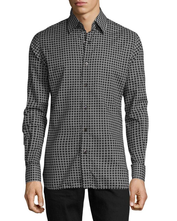 Houndstooth-print Sport
