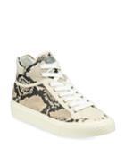 Army Printed Leather High-top
