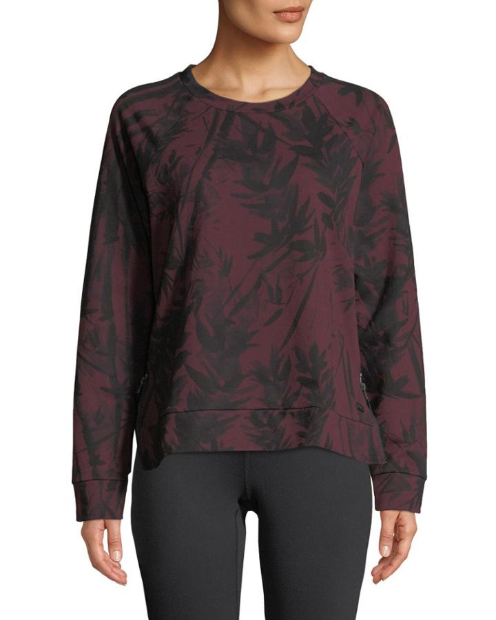 Bamboo-print French Terry
