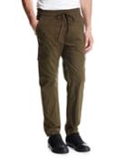 Drawstring Utility Pants, Green