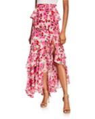 Lucia Floral Tiered Split