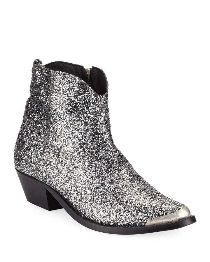 Young Glittered Western Boots