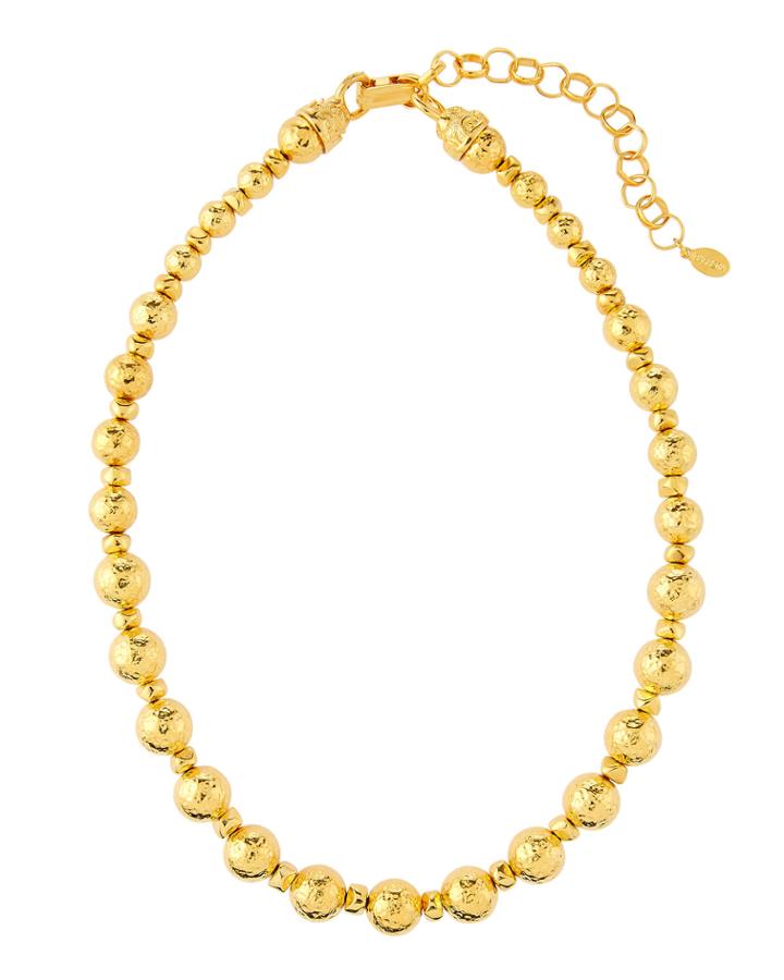 Hammered Bead Necklace