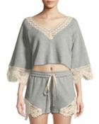 Crochet Casuals V-neck Top