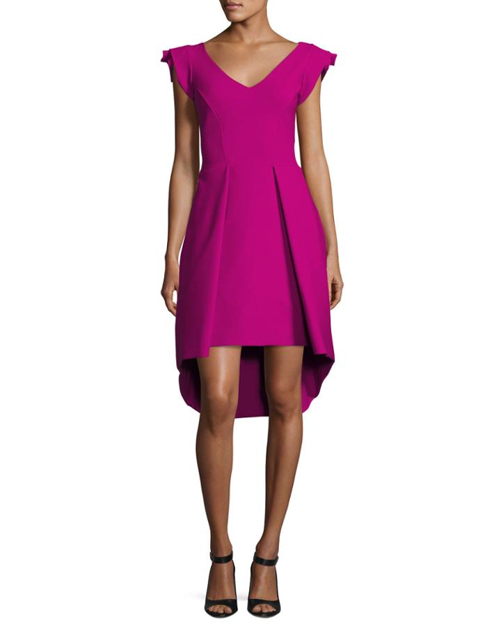 Lione Pleated Jersey Cocktail Dress