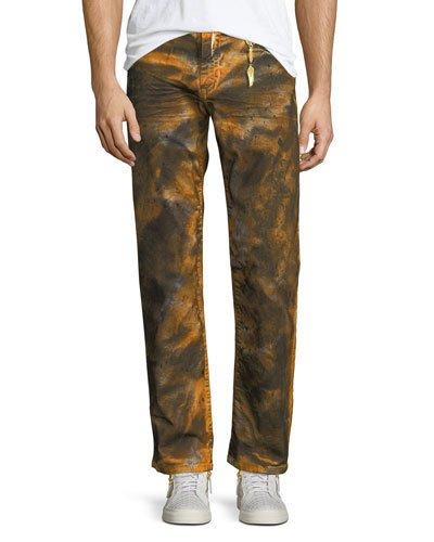 Dyed Straight-leg Jeans