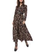 Dancer-print Crushed Georgette