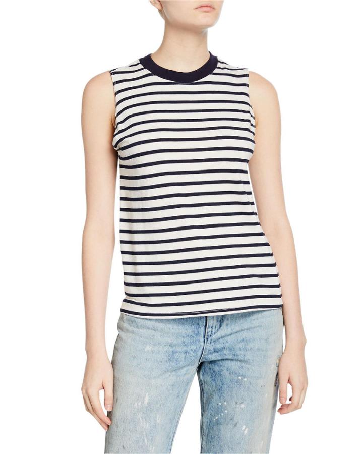 Arena Striped Crewneck Tank