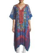 Graphic-print Chiffon Top