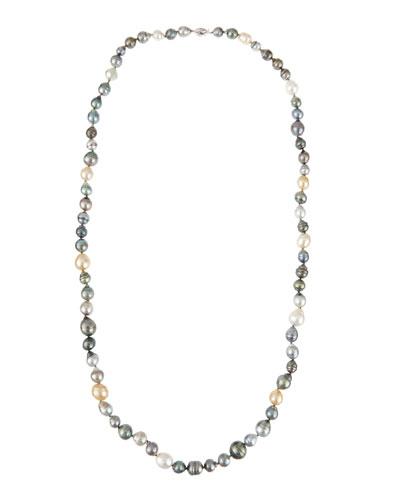 Long Tahitian & South Sea Pearl Necklace,
