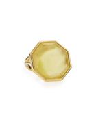 Rock Candy 18k Octagonal Citrine Doublet Ring