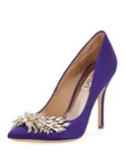 Marcela Embellished Satin Evening Pump