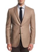 Melange Silk-cashmere Two-button Blazer