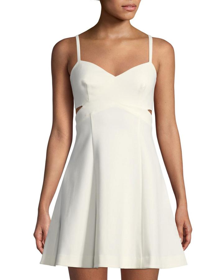 Carmenita Cutout Flared Cocktail Dress