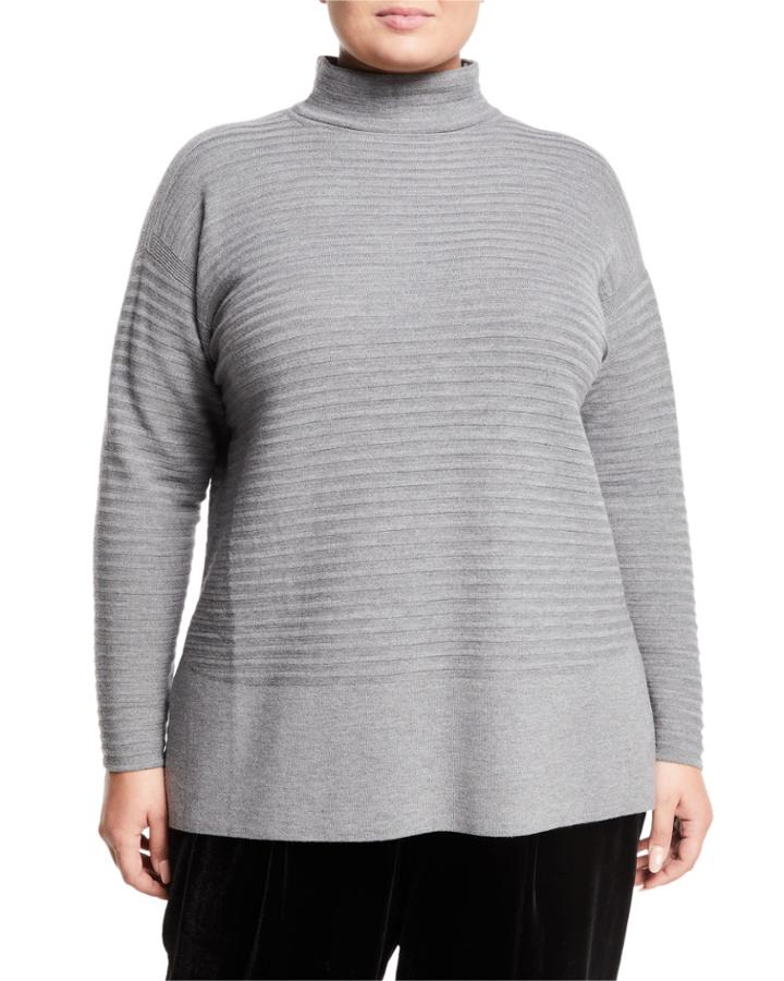 Ribbed-turtleneck Sweater,