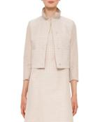 Bracelet-sleeve Short Jacket, Neutral