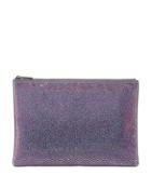 Rainbow Crystal Beaded Flat Pouch Bag