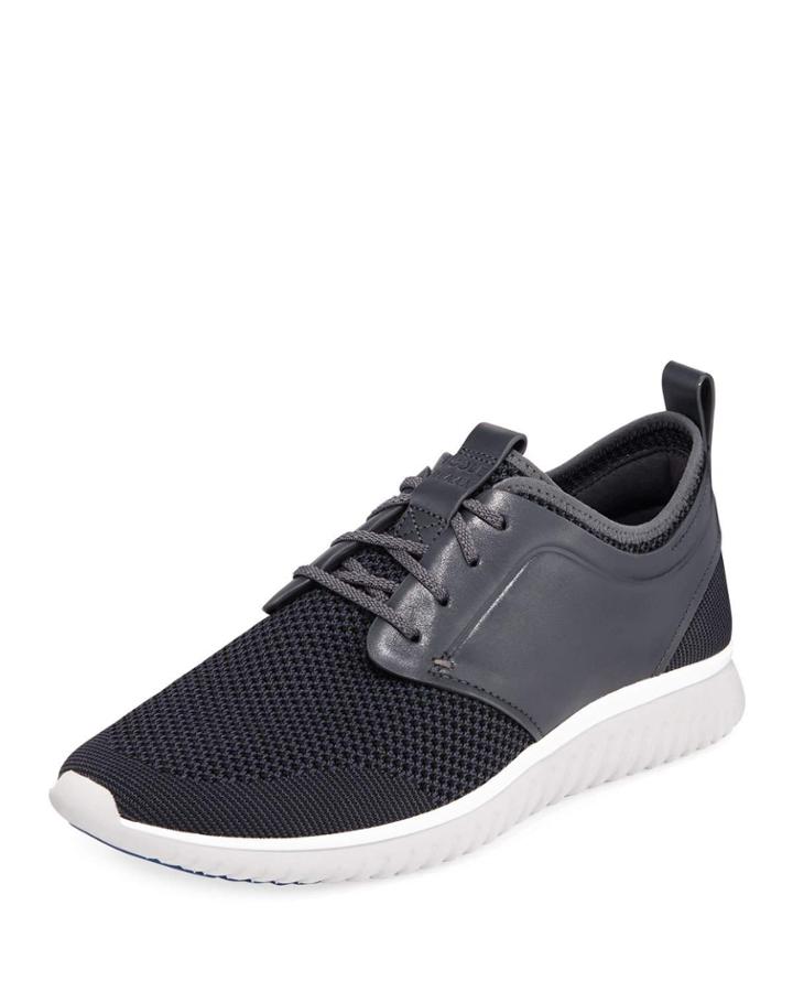 Men's Grand Motion Knit Sneaker, Dark Gray