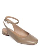 Ellie Antique Calf Ankle-strap Ballet Flats