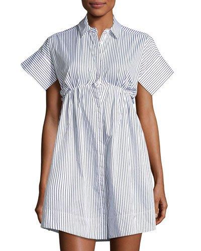 Luck Be A Lady Striped Dress, Blue