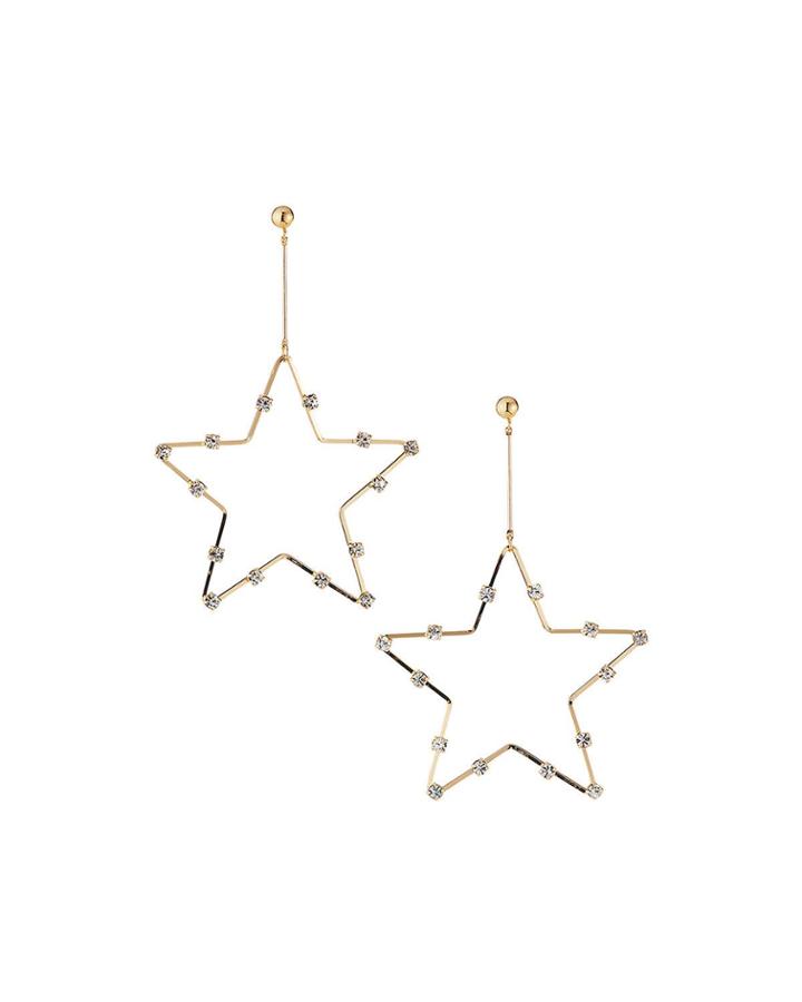 Crystal Star-drop Earrings